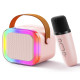 mini-portable-karaoke-speaker-with-colourfull-ring-lighting-feature-1-wireless-microphone-off-white